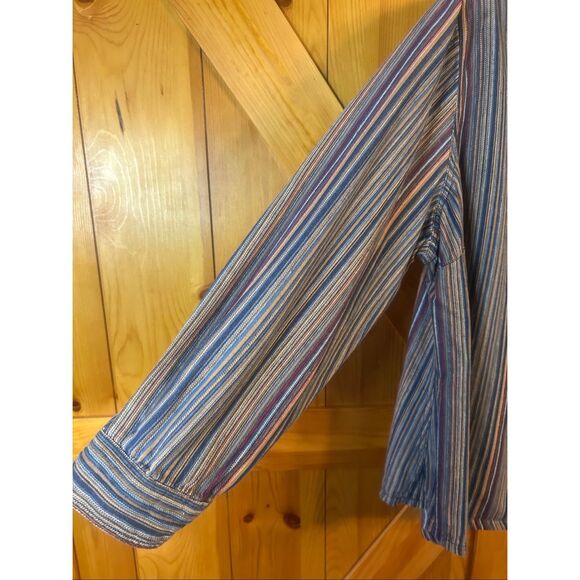 Dressbarn Women’s Multicolor Striped Thick Button Up Size 2X (5815) - Picture 2 of 5